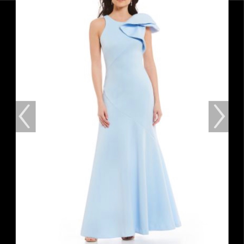 Betsy&Adam light blue ruffle dress 👗